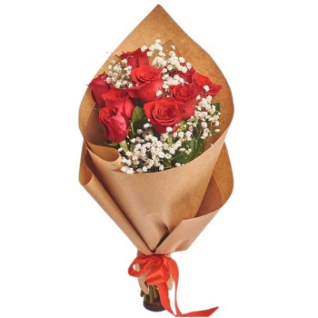 Bouquet of roses Kiss 60 cm